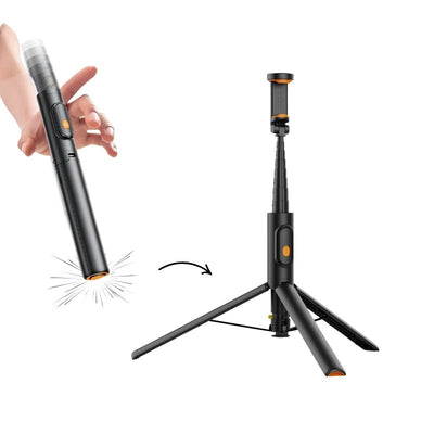 SDT POP all - in - 1 Drop - to - Open Hidden Selfie Stick Tripod and Bluetooth Remote - ROODTUO