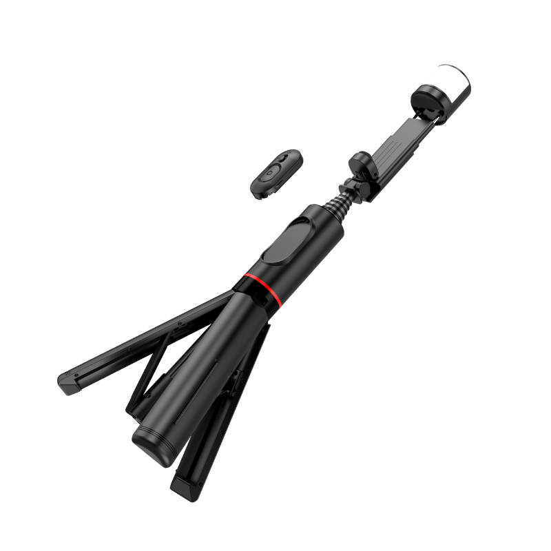 SDT - Pro Portable Selfie Stick with 360° Rotating Fill Light - Capture Perfect Moments Anywhere - ROODTUO