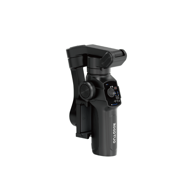 Smart Cyclone II – 3 Axis Foldable Smartphone Gimbal Stabilizer with AI Tracking - ROODTUO
