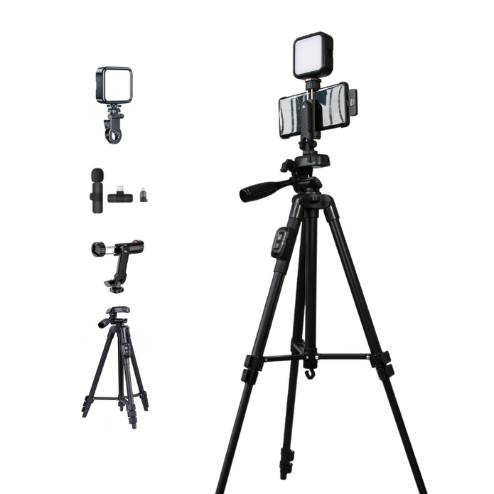Entry-Level Vlog Creator Kit – Light, Sound, and Stability for Professional Shooting