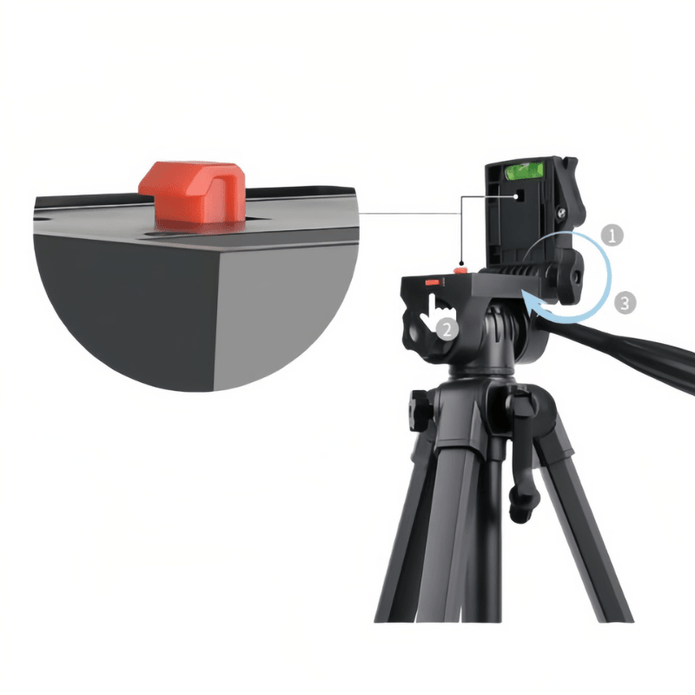 T150D Premium and Adjustable Phone Camera Tripod for Professional Photography - ROODTUO