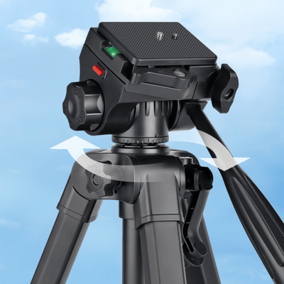 T150D Premium and Adjustable Phone Camera Tripod for Professional Photography - ROODTUO