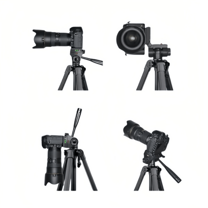 T175D Premium and Adjustable Phone Tripod for Professional Photography - ROODTUO