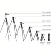 T175D Premium and Adjustable Phone Tripod for Professional Photography - ROODTUO