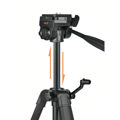 T200D Premium and Adjustable Phone Camera Tripod for Professional Photography - ROODTUO