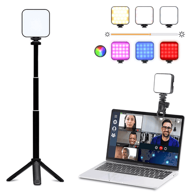 T64RGB Portable Full - color Fill Light Adjustable Brightness and Color Temperature - 3 Modes - ROODTUO