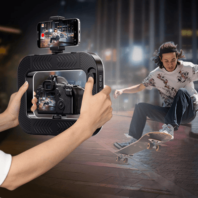 U200 RGB Handheld Square Ring Light with Stand & Bluetooth Remote - ROODTUO