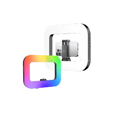 U200 RGB Handheld Square Ring Light with Stand & Bluetooth Remote - ROODTUO