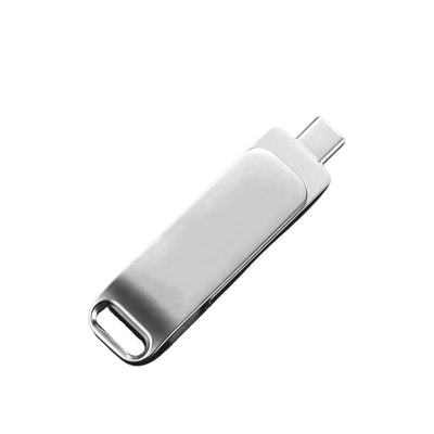 UFD - 2 128GB 360° Rotating Dual USB - A & Type - C Flash Drive - For Phones, PCs, Smart TVs, and More - ROODTUO