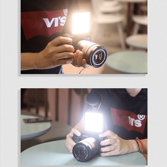 WL62 Mini Portable Pocket Light - Mobile Phone Fill Light with 3 Color Temperatures & Adjustable 3000k - 6000k - ROODTUO