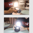 WL62 Mini Portable Pocket Light - Mobile Phone Fill Light with 3 Color Temperatures & Adjustable 3000k - 6000k - ROODTUO