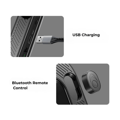 ZGRL - 02 Stepless Adjustment LED Square Ring Light with Foldable Stand and Bluetooth Remote - ROODTUO